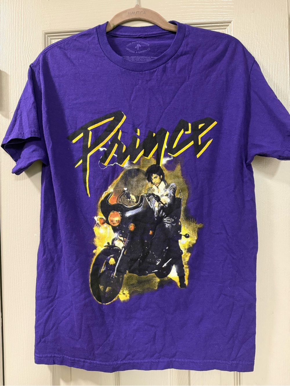 Forever 21 Purple Prince Graphic Tee with Yellow Accents